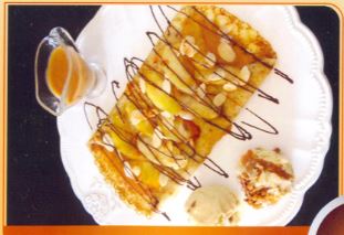 Crêpes aux pommes caramélisées