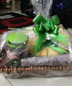 Ensemble Parnier drap 3 places 1 coussin 1pot pourri