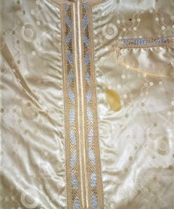 BAZIN BEIGE DORÉE (COUSUS HOMME)