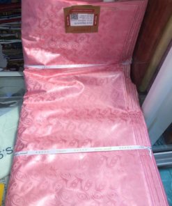 LE MÈTRES DE TISSU DE BAZIN RICHE ROSE GETZNER