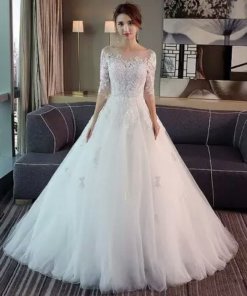 Robe de Mariée manche longue