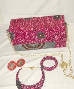 Ensemble de bracelets boucles d’oreilles colliers et Sac personnalisé à l’africaine
