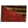 Bazin Riche Teinté Motif Attache Rouge Sang avec des étoiles et Polmane