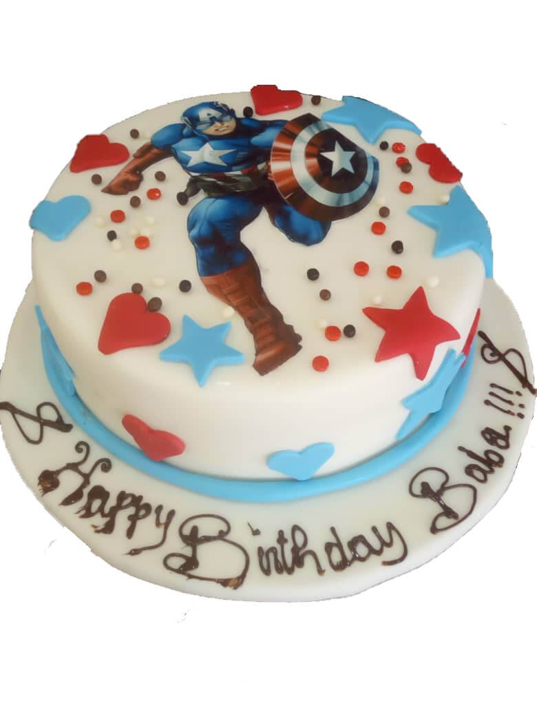 Gateaux Super Heros Capitaine America Ikasougou