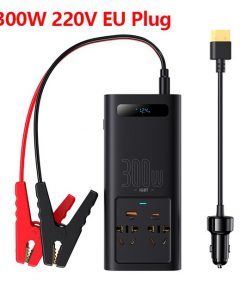 Baseus – Convertisseur, Batterie rechargeable depuis voiture 12V DC  vers AC 220V