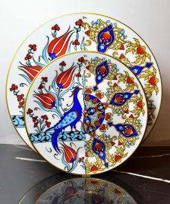 Ensemble d'assiettes Paon pour 6 personnes