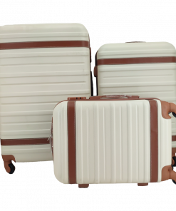 Lot de 3 Valise Beige