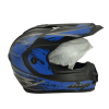 Casque Motocross Bleu