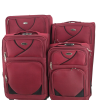 Lot de 4 valises en Tissus Rouge