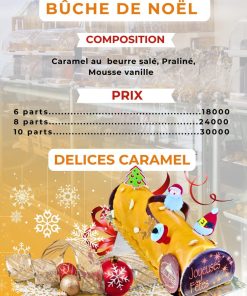 Buches de Noel Délices Caramel