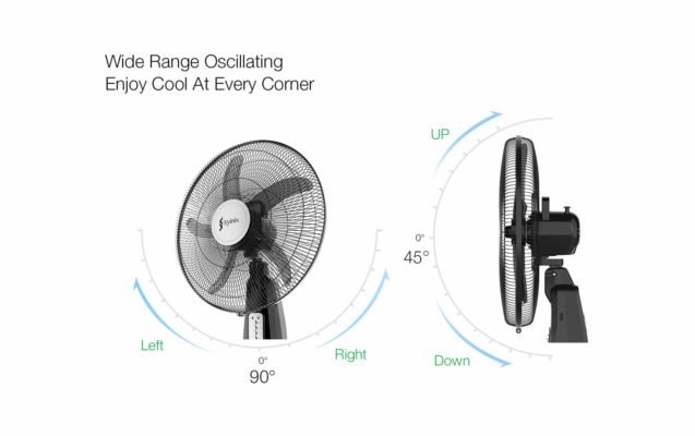 Ventilateur FAN Syinix Rechargeables 16R Avec Deux Batteries - Sodishop